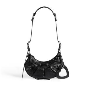 Women's Le Cagole Large Shoulder Bag in Black