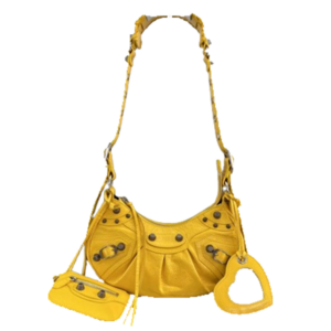Women’s Le Cagole Large Shoulder Bag in  Yelllow