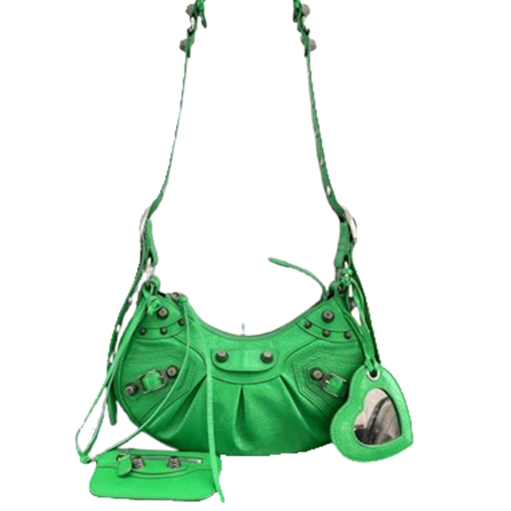 Women’s Le Cagole Large Shoulder Bag in green