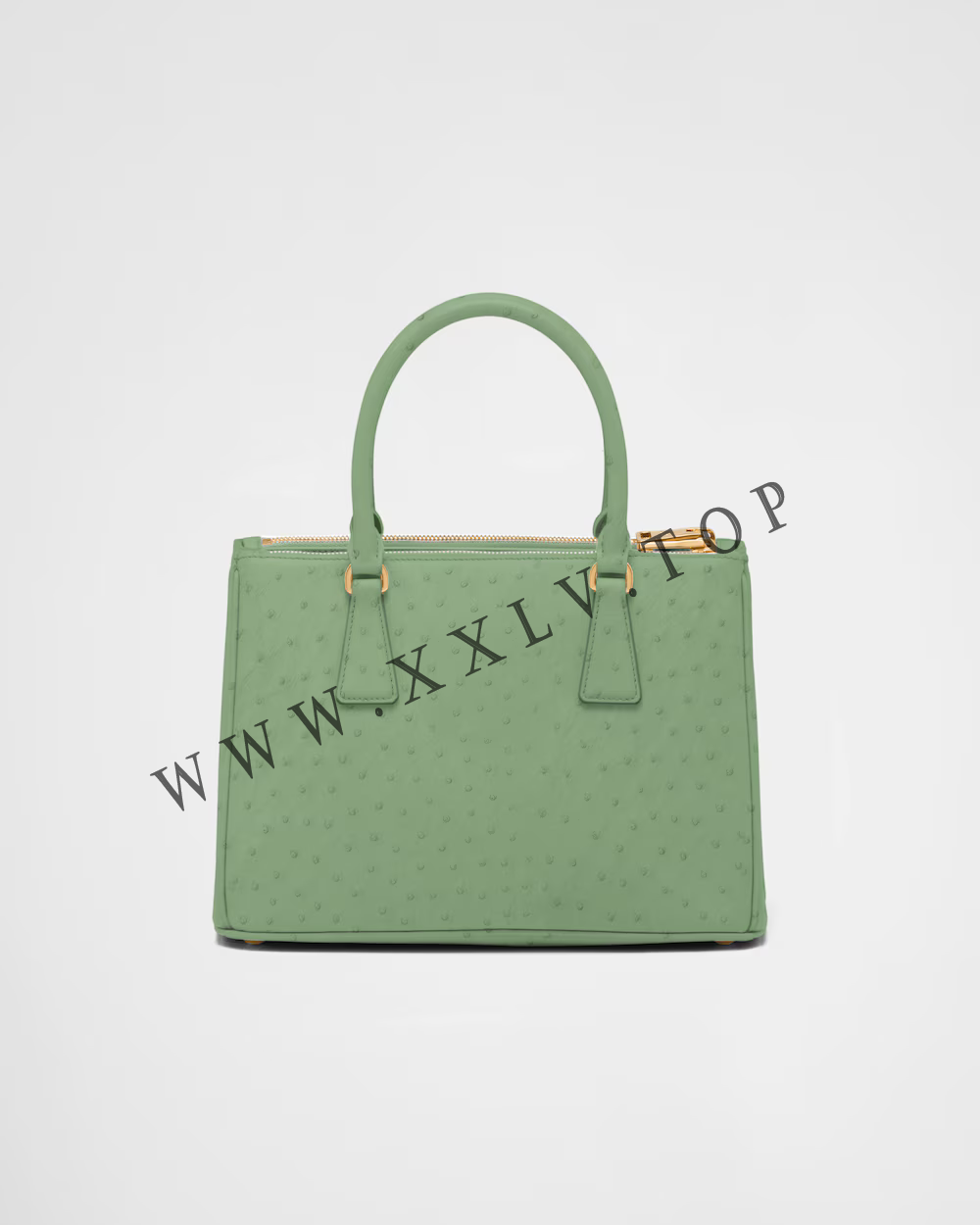 Medium Prada Galleria ostrich leather bag - Image 3