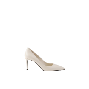 Patent Saffiano leather pumps