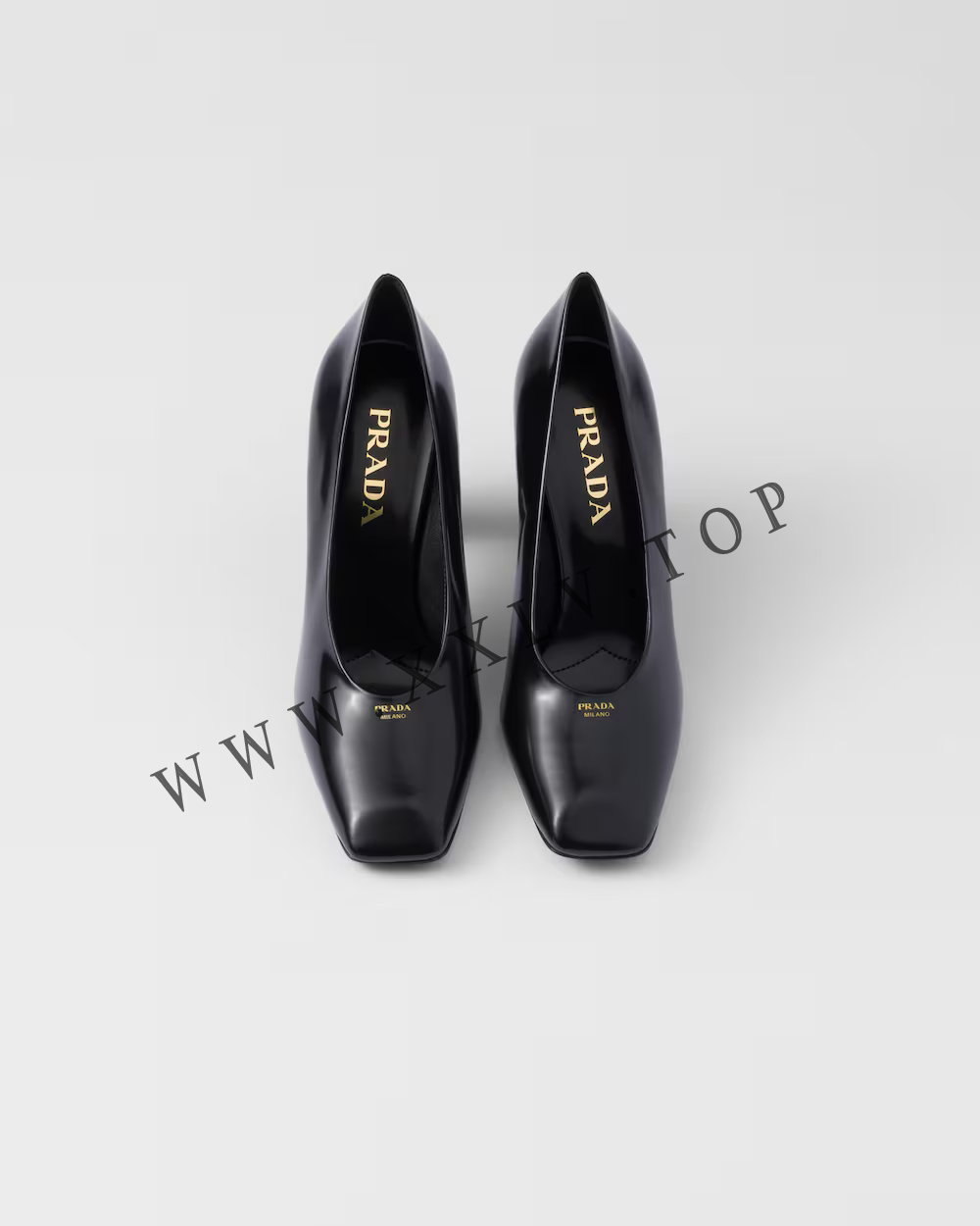 Brushed leather pumps - Image 5