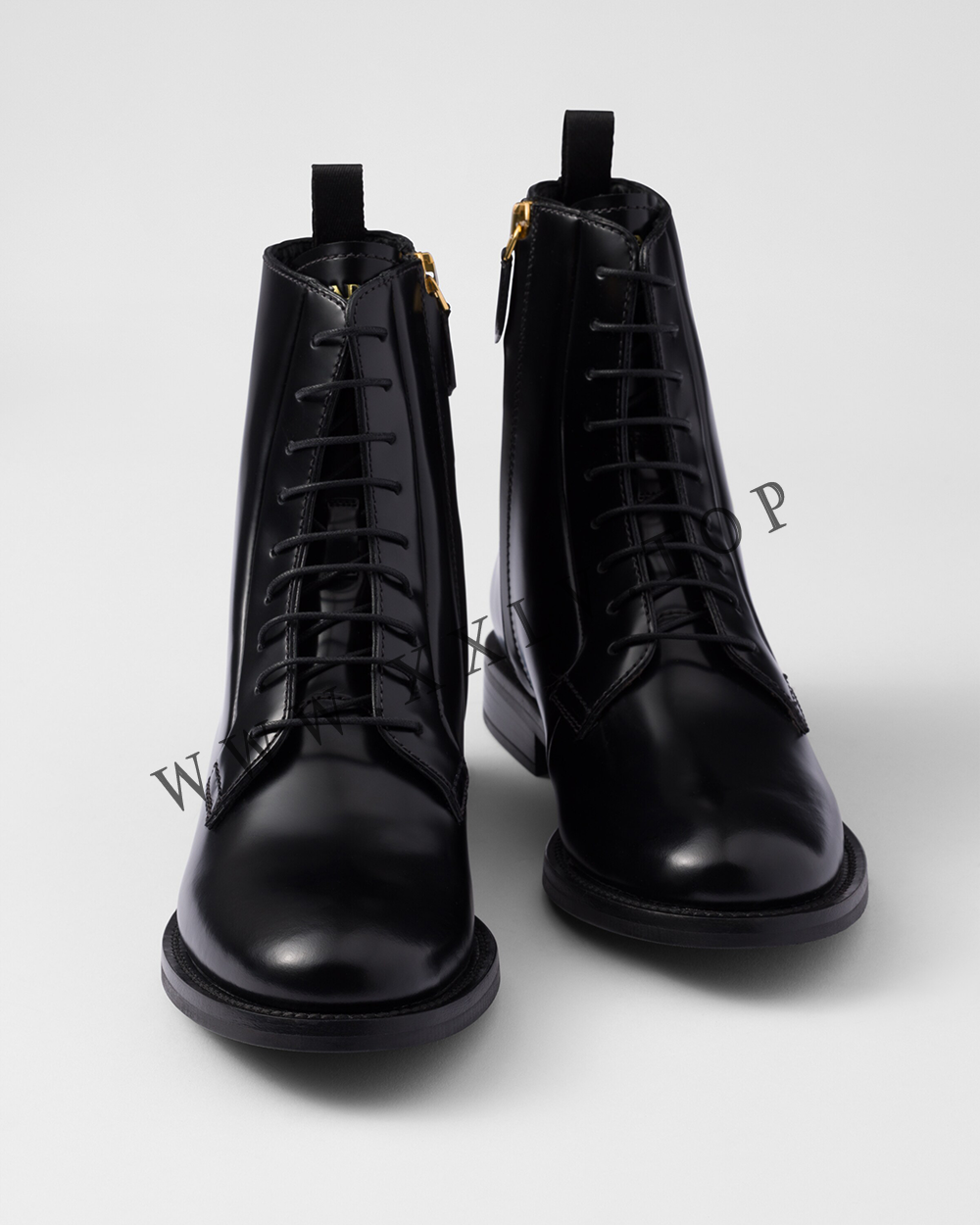 Brushed leather ankle boots - Image 4