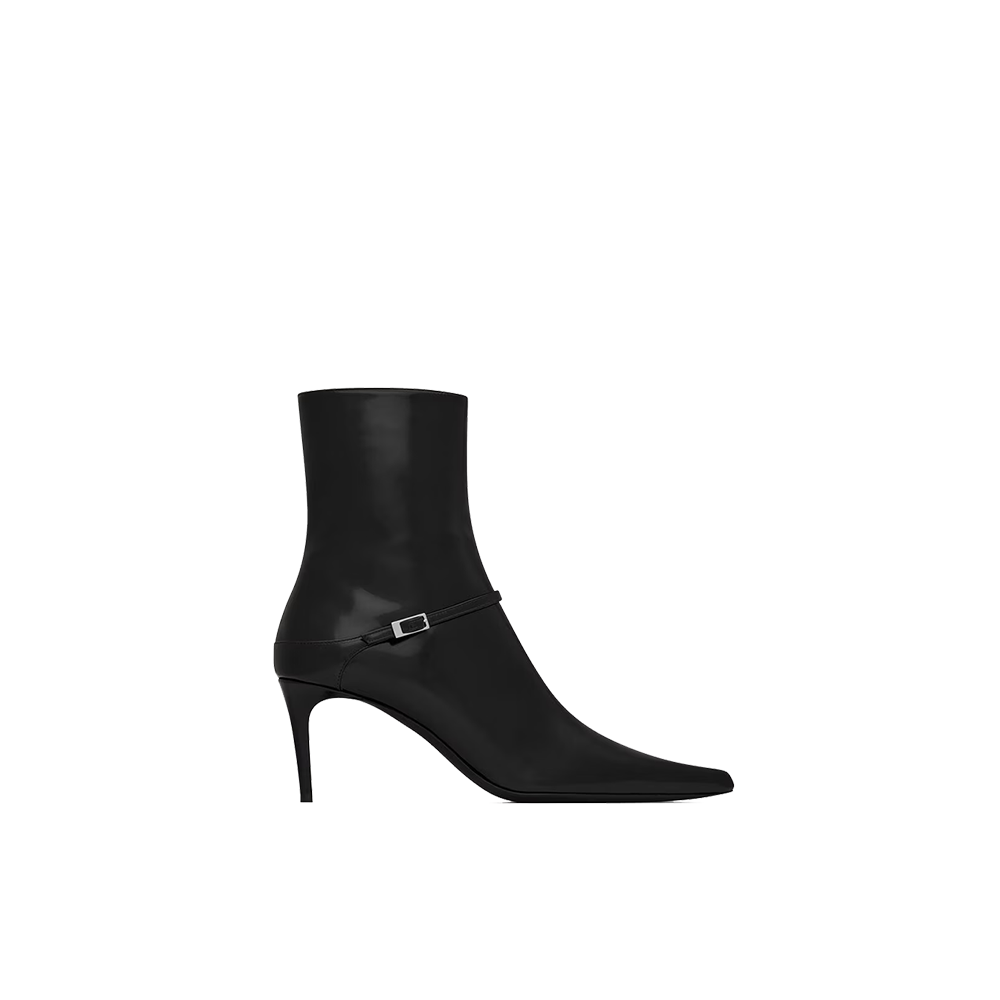 VENDOME booties in glazed leather