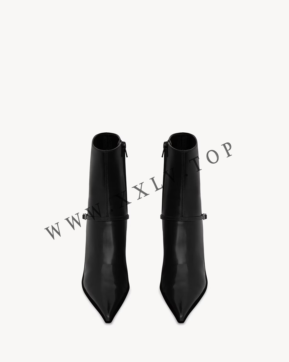 VENDOME booties in glazed leather - Image 2