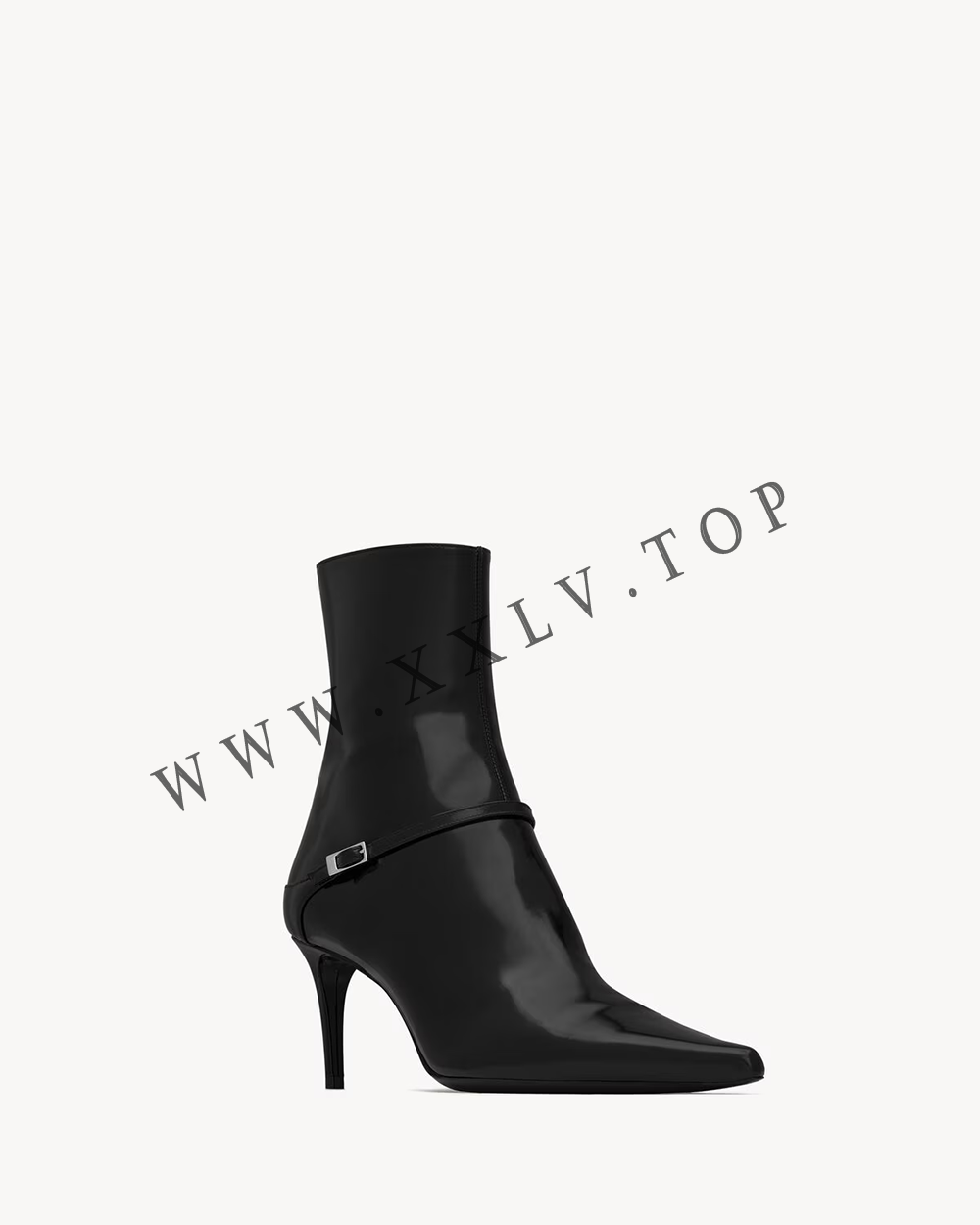 VENDOME booties in glazed leather - Image 4