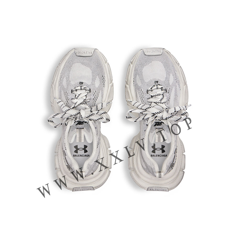 Women's Under ArmourĀ® 3xl Knit Sneaker in White/black - Image 2