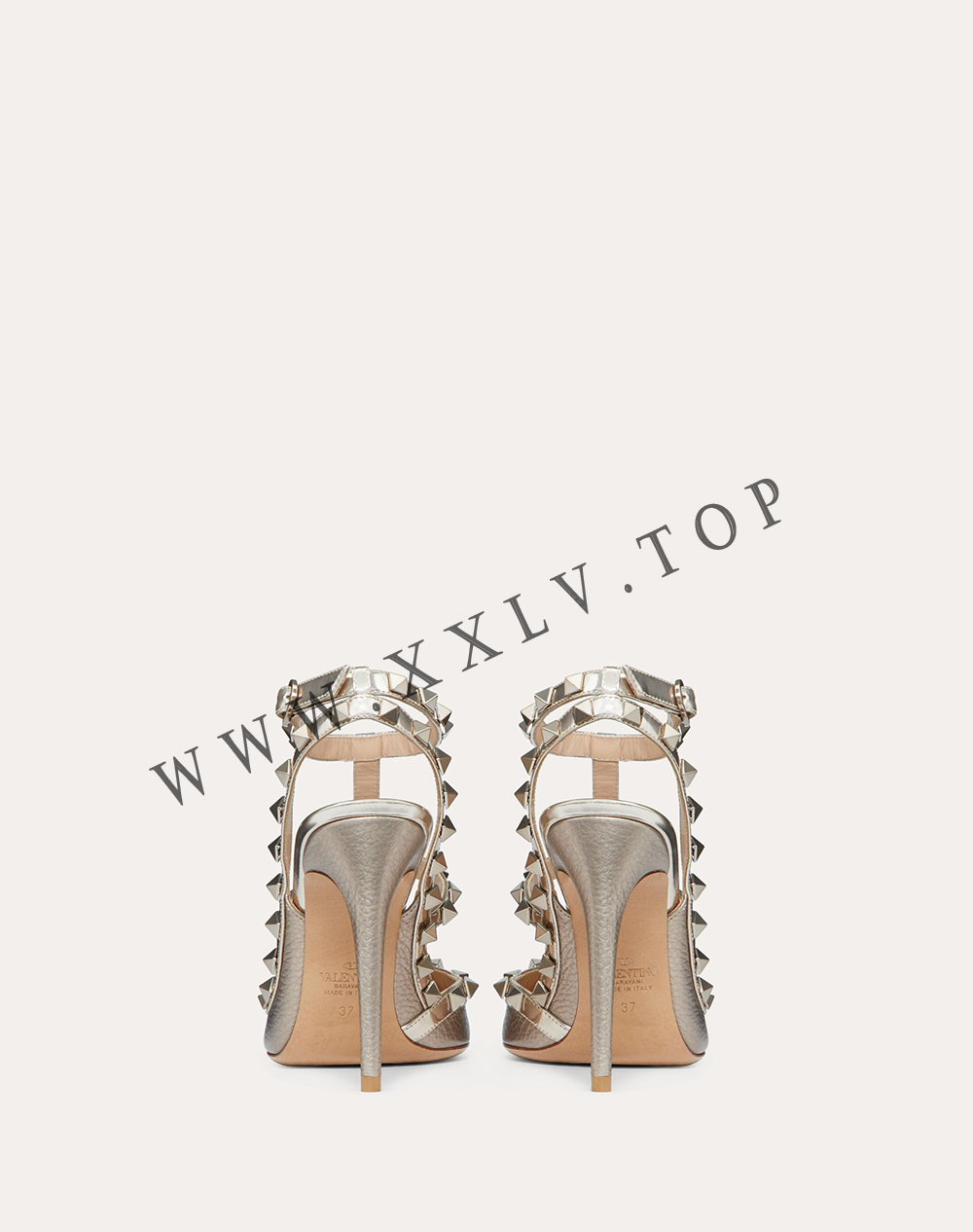 ROCKSTUD METALLIC ANKLE STRAP PUMP 100 MM - Image 5