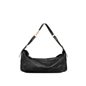 Large D-Journey Bag in Crinkled Calfskin