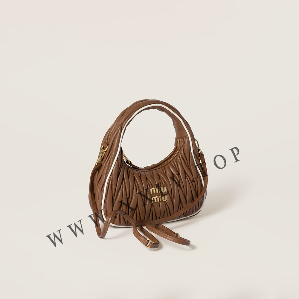 Wander matelassé nappa leather bag - Image 3